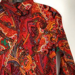 Lauren Ralph Lauren Paisley Button Down